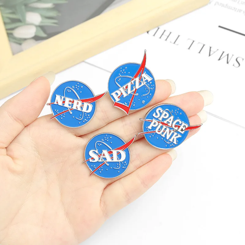 Булавки металлические грустный ботаник пицца гей брошь эмалированный штифт