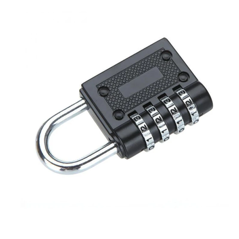 4 Dial Digit Password Lock Combination Suitcase Luggage Metal Code Padlock Zinc Alloy Cupboard Cabinet Locker | Обустройство дома