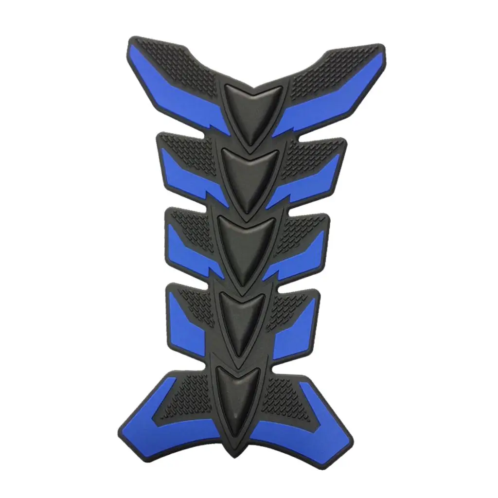 

Latest 3D Rubber Gas Oil Fuel Tank Pad Protector Decal Sticker Motorcycle Blue