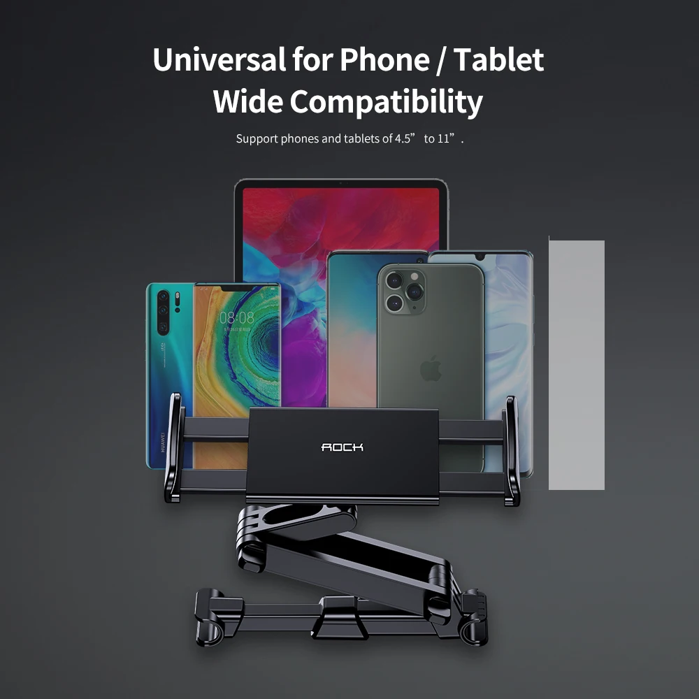 rock car back seat headrest holder flexible 360° rotating for 4 11inch pad car phone holder backseat mount for tablet pc auto free global shippi