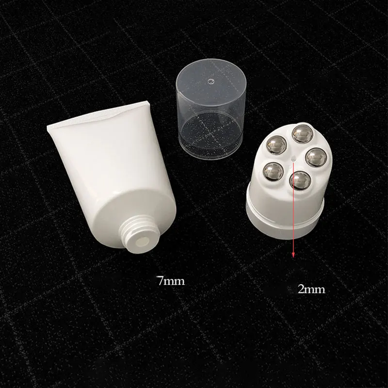 200 мл черные/белые мягкие тюбики многоразового использования для выдавливания