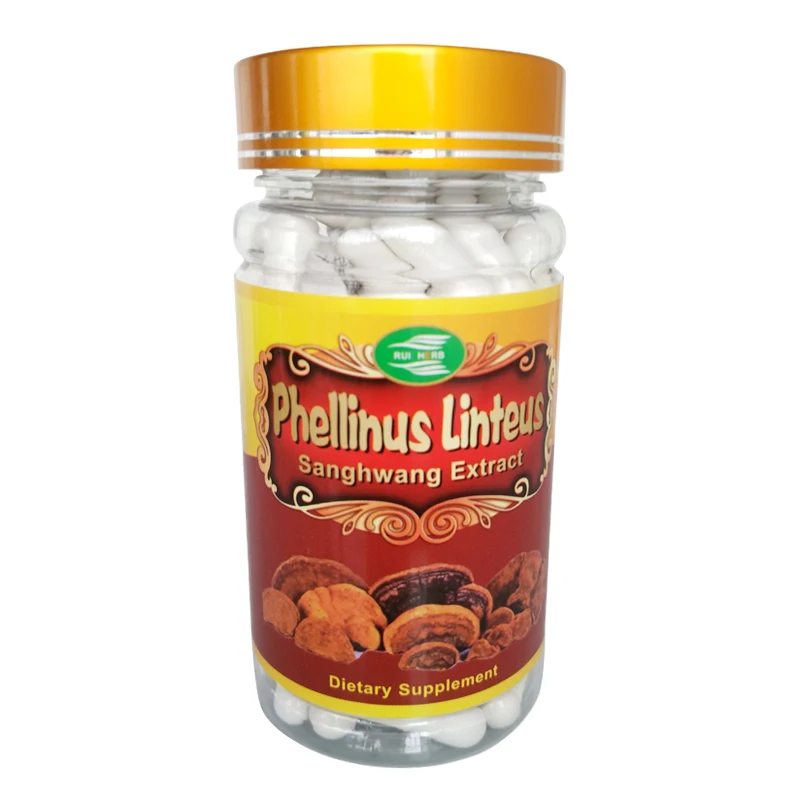 

3Bottles Phellinus Linteus Mushroom Extracts 30% Polysaccharide Capsule 500mg*270Counts Immune Support
