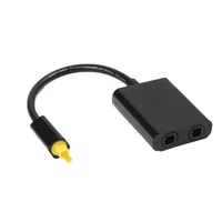 dual port digital optical adapter splitter fiber audio cable 1 in 2 out audio fiber adapter