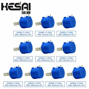 Многооборотный потенциометр 3590S-2-103L 3590S 10K ohm, 10 колец, регулируемый резистор 3590S 500 1K 2K 5K 20K 50K 100K ohm