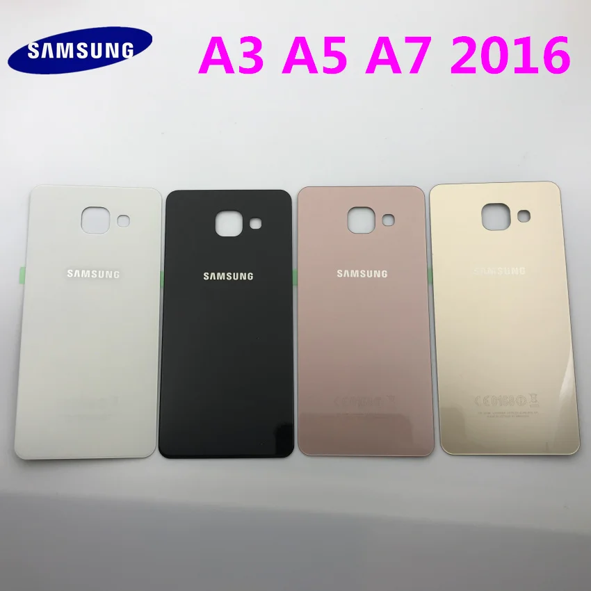 Задняя панель стеклянная задняя крышка батарейного отсека для Samsung Galaxy A3 A310 A310F A5