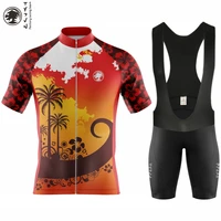 tyzvn cycling suit mens short sleeve jersey ciclismo maillot hombre triatlon training wear cycliste clothing gel pad bib shorts