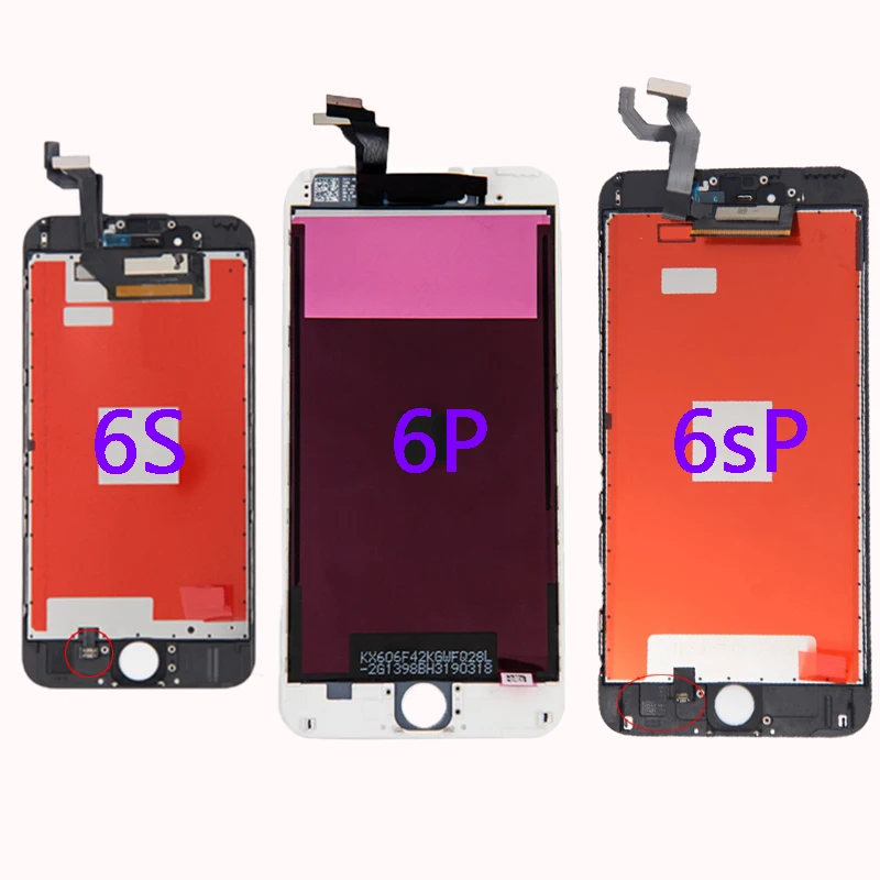 GradeAAA+++ для iPhone 6S 6Plus iphone 8plus ЖК-дисплей Дисплей с 3D силы кодирующий преобразователь сенсорного экрана в Сборе 7plus без битых пикселей+ подарок