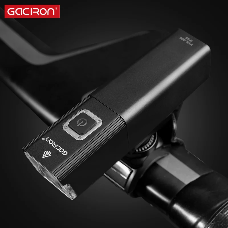 GACIRON V10 500/800 люмен Светодиодная лампа для велосипеда передсветильник USB