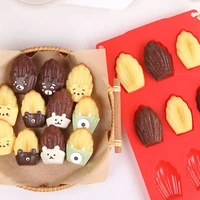 20 cavity diy cookies bakeware gadgets mini madeleine shell cake pan silicone chocolate mold baking mould utensils hot