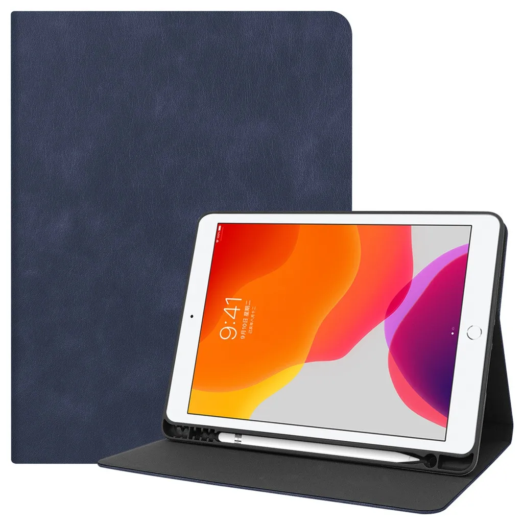 OMESHIN For IPad 10.2 Inch 2019 Wake/Sleep Slim Case Smart Stand Cover With Pen Holder Portable Fashion Flat | Компьютеры и офис