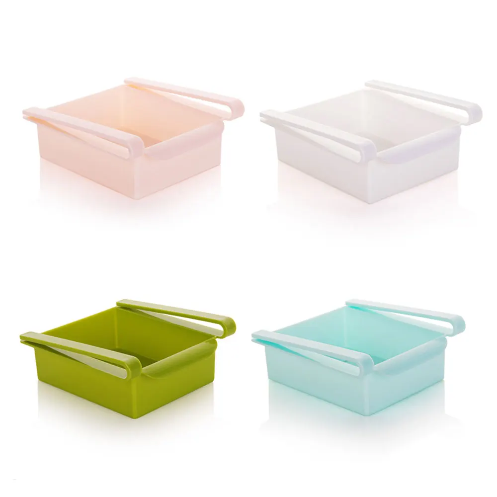 Slide Kitchen Fridge Freezer Space Saver Organizer Drawer Refrigerator Storage Box Rack Under Shelf Holder | Дом и сад