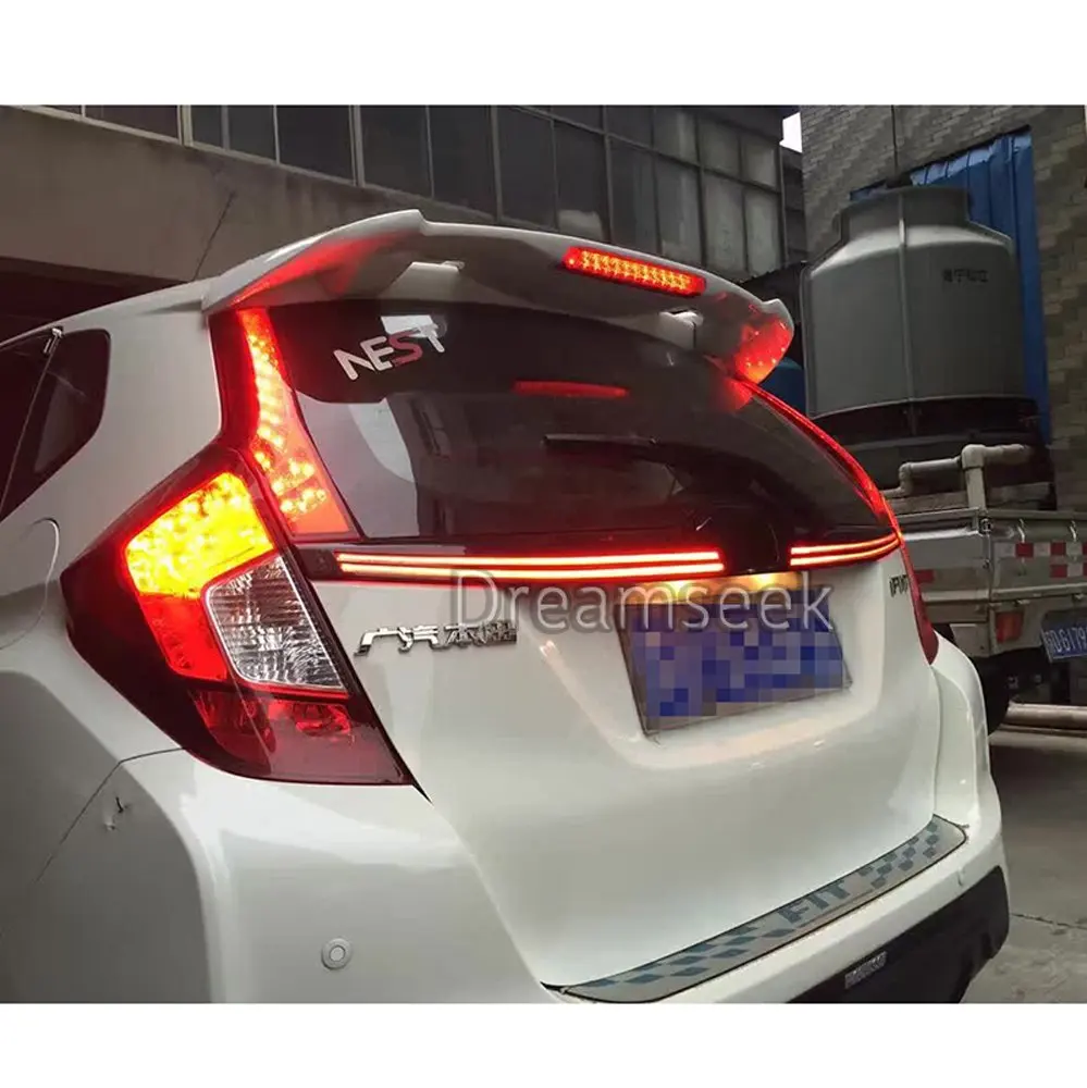 Задний бампер светильник для Honda Fit Джаз горки 2014 2015 2016 Красный Светодиодный