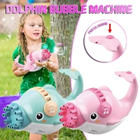 dolphin electric bubble maker bubble machine cute toy whale automatic bubble maker for toddlers boys girls outdoor games