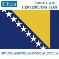 15pcs flag national flag of bosnia and herzegovina car flag home decoration for event office outlast polyester printed