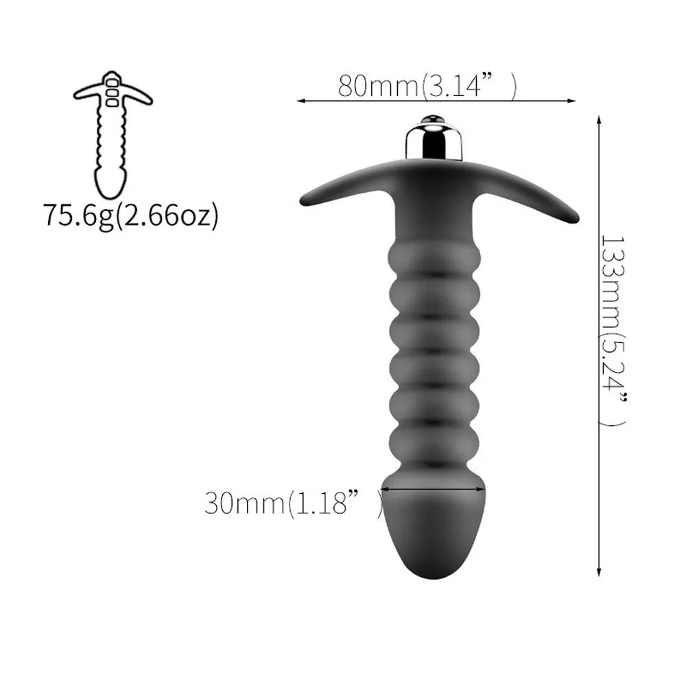 Силиконовый анальный мастурбатор G Spot мужской массажный вибратор простаты Пуля
