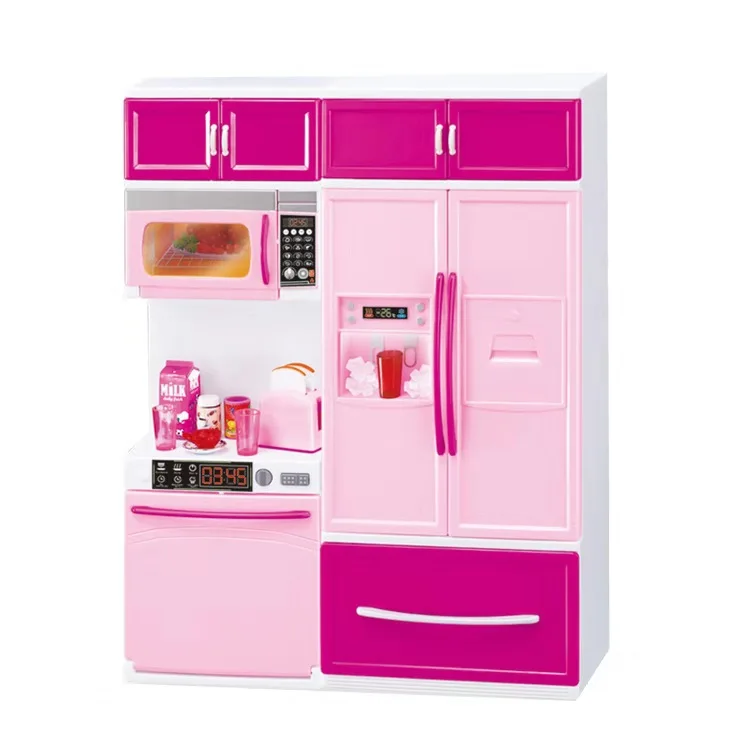 3 в 1 Новый имитационный кухонный набор для ролевых игр шкаф инструменты посуда