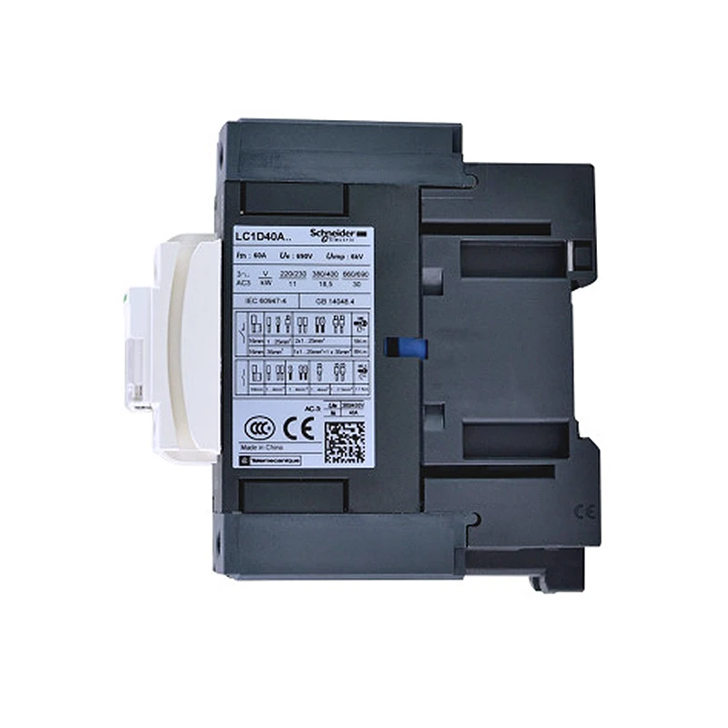 New authentic LC1D40AU7C coil 240VAC 50/60Hz three-level contactor 40A load 11KW-220V standard TeSys D Everlink terminal block |