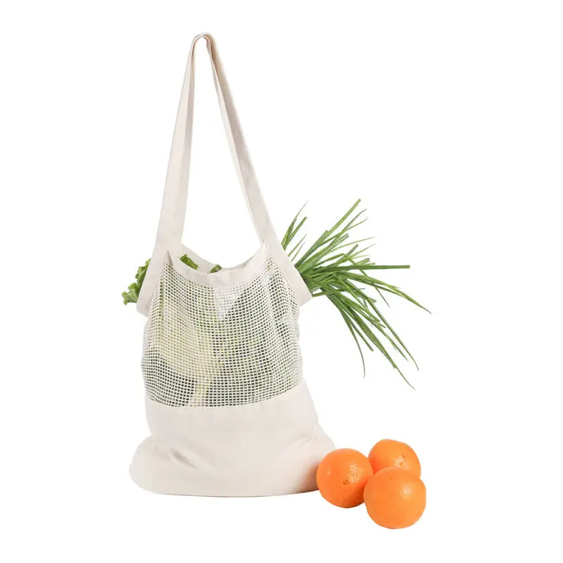 

1pc Mesh Net Turtle Bag String Shopping Bag Reusable Tote Pouch Recycle Storage Handbags Handbag