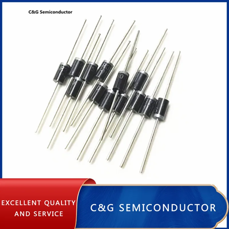 10PCS SB5200 SR5200 Schottky Barrier Rectifier Diode 5A 200V DO-201AD/DO-27 |