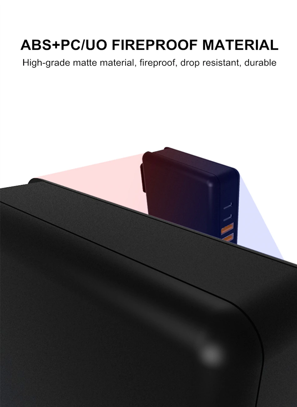 Amstar 61 Вт двойной USB C type-C PD быстрое зарядное устройство для MacBook Pro Air huawei hp ноутбук планшет двойной Quick Charge 3,0 адаптер питания