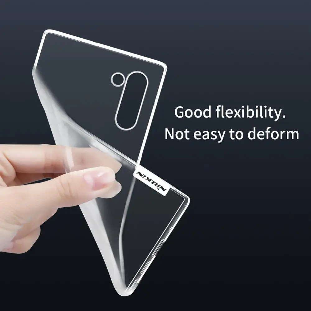 Чехол для Samsung Galaxy Note 10 + Nillkin Nature Мягкий ТПУ силиконовый прозрачный чехол-накладка
