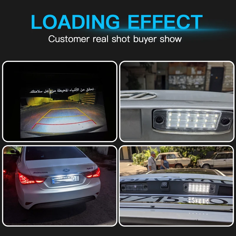 2 шт. автомобильных светодиодных номерных знаков для Hyundai Sonata 10 10-13 YF 10MY 2010-2013 GF Kia Sportage 2011-2013