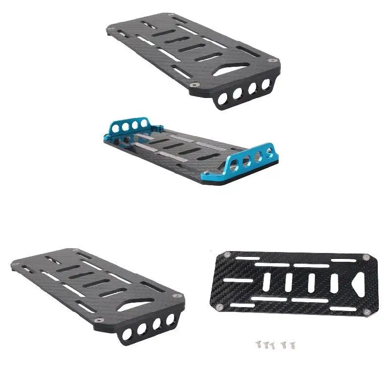 

Carbon Fiber Battery Mounting Plate for 1/10 Scale RC Crawler Car SCX-10 AN88