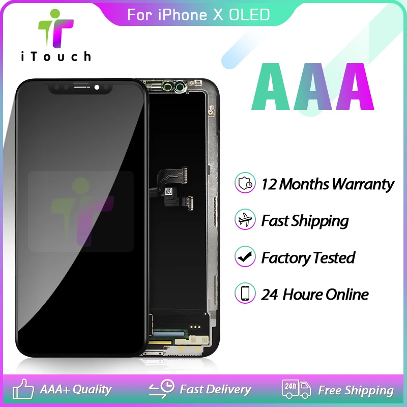 Высококачественный OEM OLED дисплей для iPhone X ЖК TFT сенсорный экран 5 8 дюйма сменный 3D