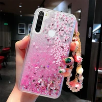 with hand strap quicksand tpu soft case for xiaomi redmi 9a 8a 7a 5 note 9s 8t 9 8 7 6 pro note9s note8t mi note10 10 lite cover