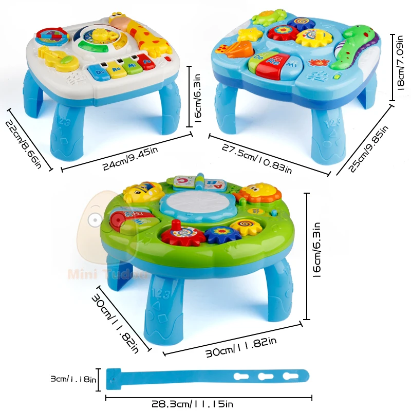 Music Table Baby Toys Learning Machine Educational Toy Music Learning Table Toy Musical Instrument for Toddler 6 months+ images - 6