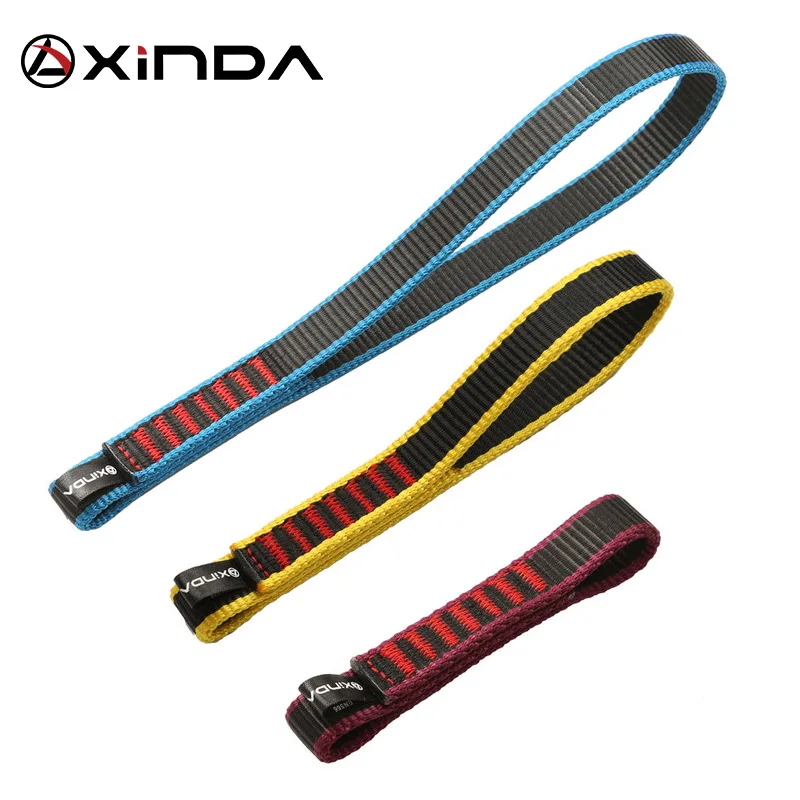 

Xinda Outdoor Rock Climbing Belt Support Protective Sling High Strength Wearable Polyester Belts Moutaineering Equipment kits