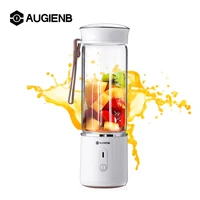 augienb electric fruit juicer glass mini hand portable smoothie maker blenders mixer usb rechargeable for home travel 500ml