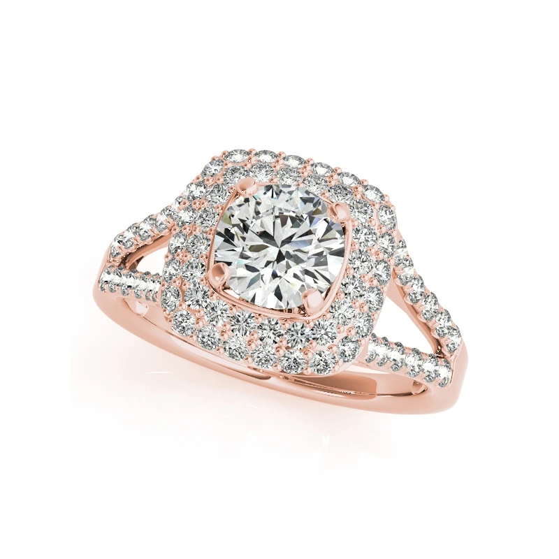 

ANZIW 925 Sterling Silver Women Ring Set Rose Gold Color Round Ring Sets Jewelry anillo de compromiso Anniversary Silver Gift