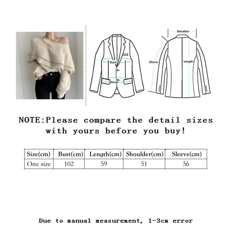 

Vangull Double-Layer Ruffles Sweater Women New Retro Shiny Silk Edging Chic Stitching Long-Sleeve Knitted Elegant Pullovers Warm