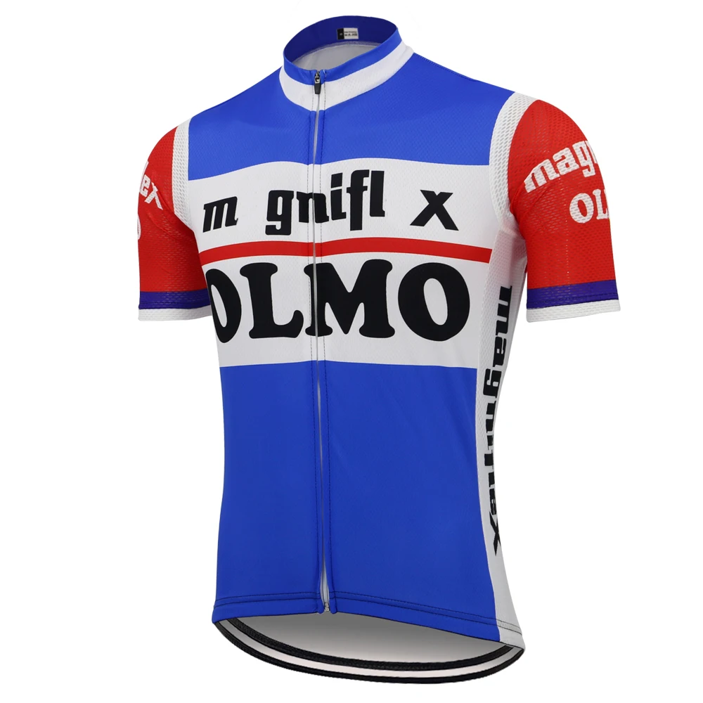 Веломайка OLMO мужская с коротким рукавом Триатлон синяя одежда для езды на