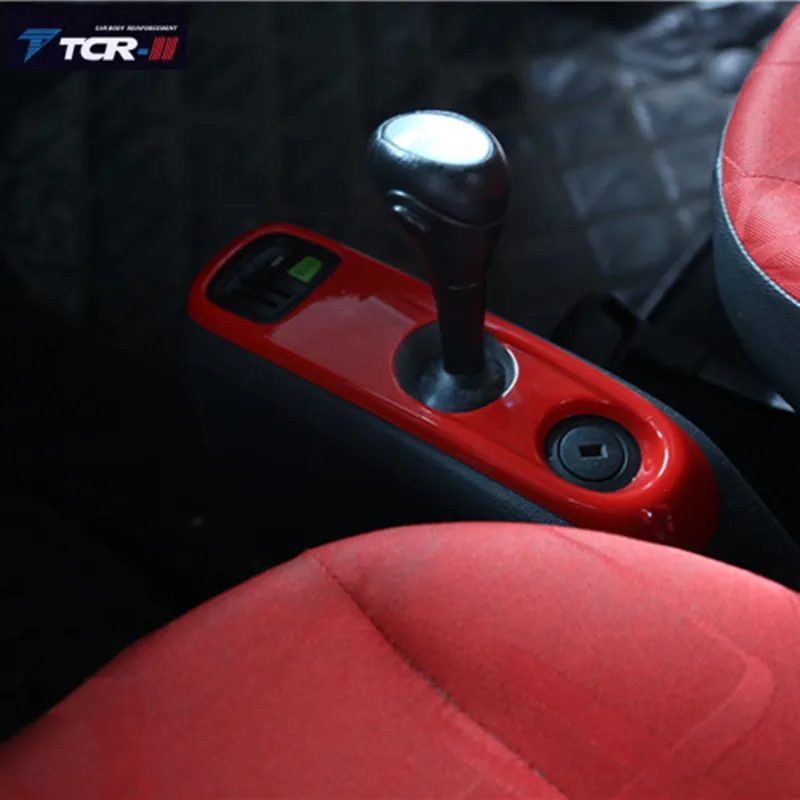 

TTCR-II for Mercedes-Benz Smart Fortwo 2009-2014 Interior Decoration Car Gear Box Car Styling Accessories ABS Car Sticker Patch