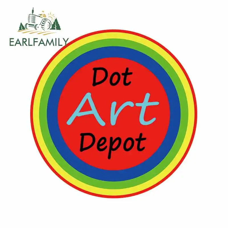 

EARLFAMILY 13 см x 13 см магазин Dot Art Depot личные креативные автомобильные наклейки Изысканная наклейка автомобильное украшение для мотоцикла