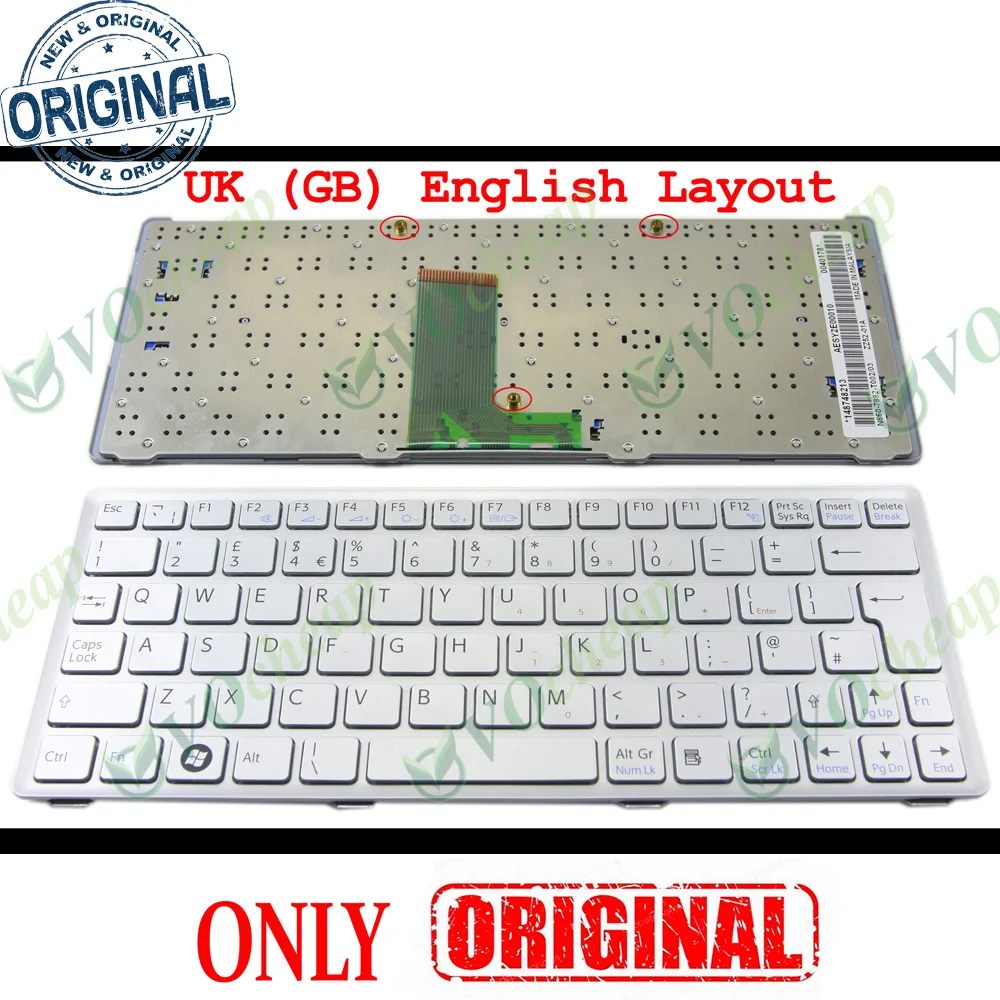 Новая английская клавиатура для ноутбука Sony Vaio VPC-W VPC W VPC-W217 W112 W121 W211 W212 W215 W217 W221 W222