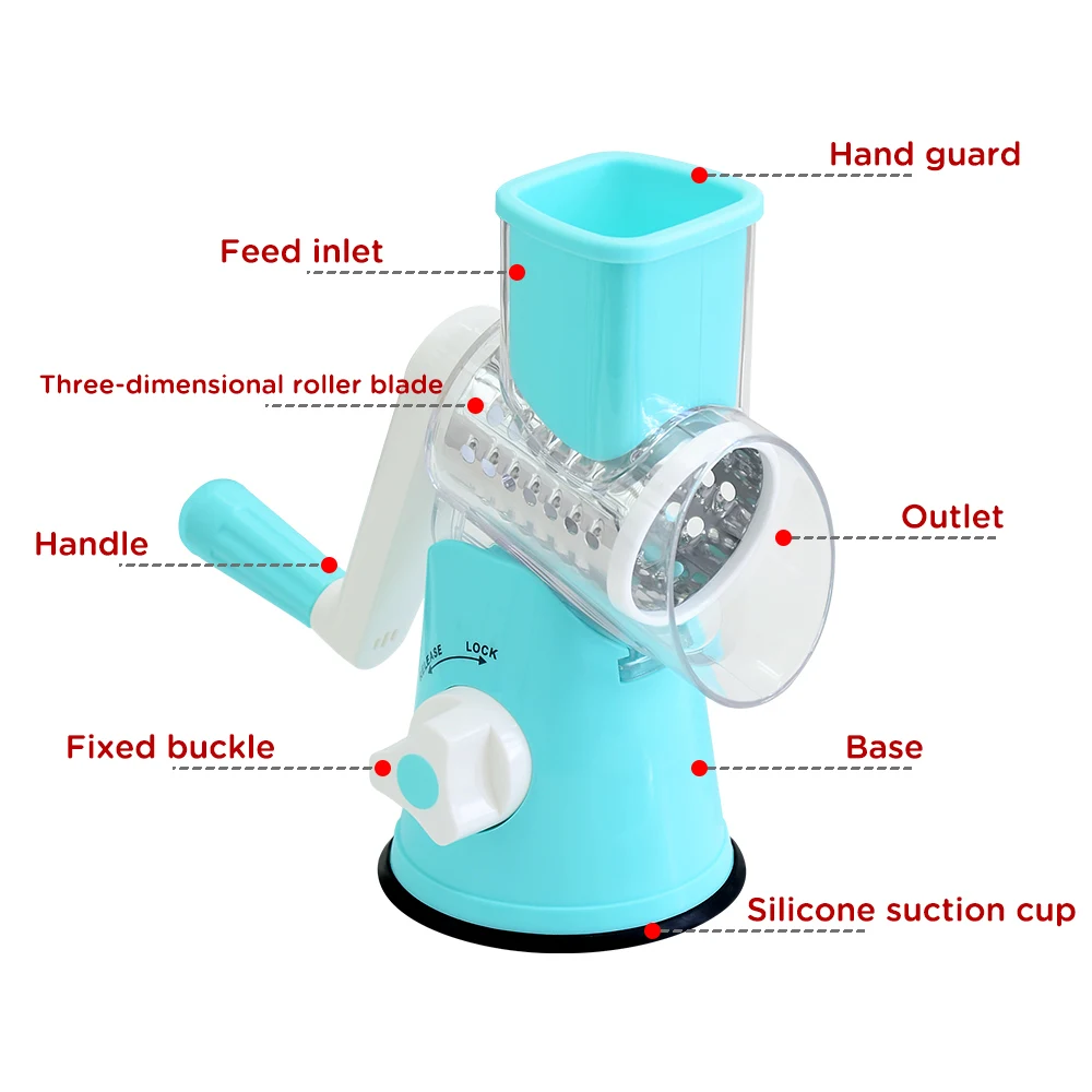 XYj Manual Multi-functional Slicer Vegetable Cutter Round Mandoline Fruit Kitchen Tool Grater | Дом и сад