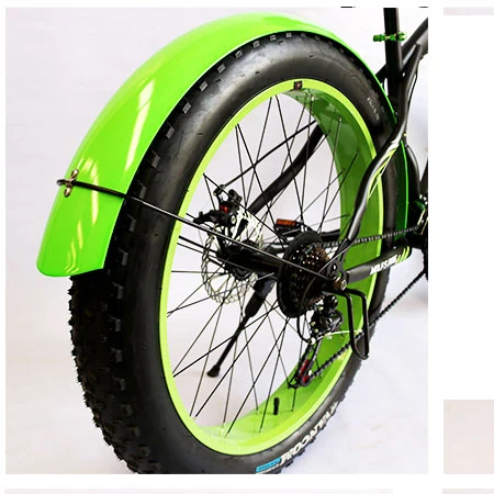 green-1 Wolf's fang, горный велосипед, дорожный, снежный, скоростной велосипед, аксессуары 26*4,0, крыло, полный охват, продукт - Цвет: green-1