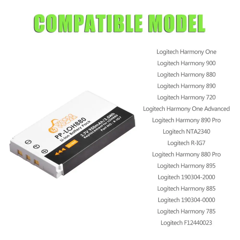 Аккумулятор R-IG7 RIG7 для Logitech Harmony One 950 900 720 850 880 Pro H880 885 мАч | Электроника