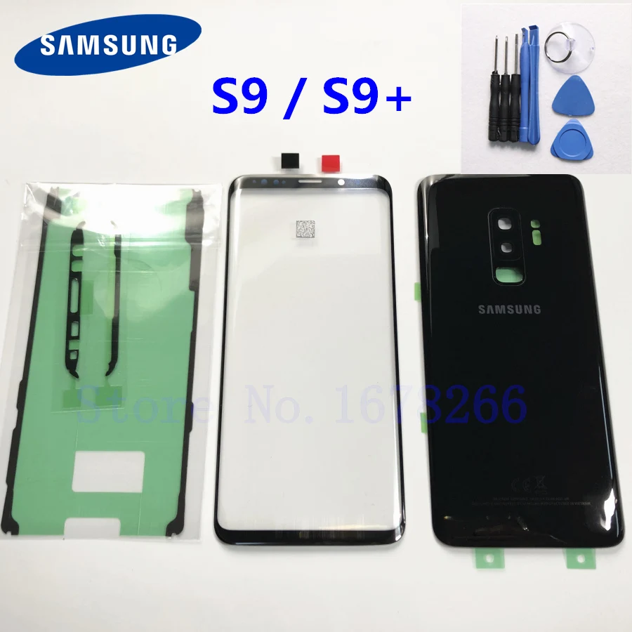 Передняя Сенсорная панель SAMSUNG Galaxy S9 Plus + G965F G960 G960F G960FD внешняя линза задняя крышка