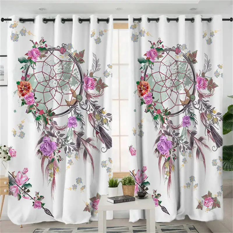 Постельные принадлежности Outlet Dreamcatcher занавески s для гостиной спальни красочные затемненные занавески оконные занавески домашний декор 1 шт - Цвет: 011 1 Piece