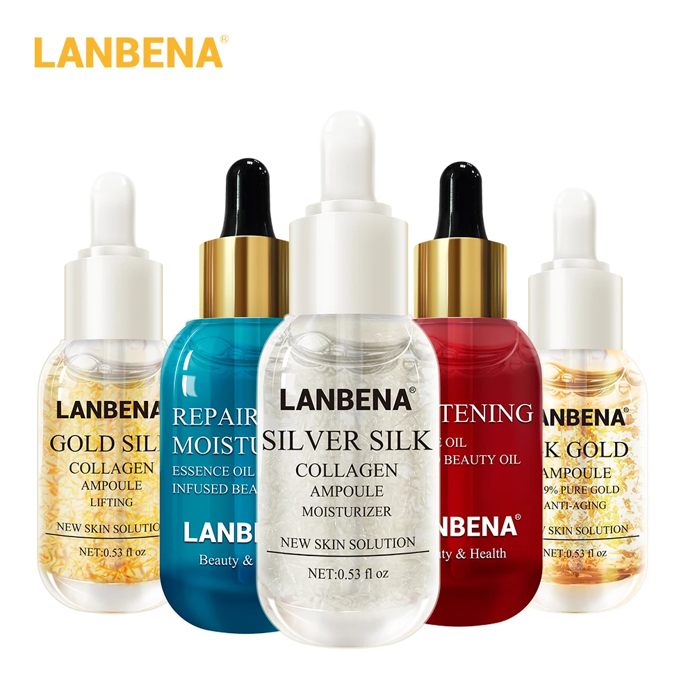 

LANBENA 24k Gold Collagen Lifting Hyaluronic Acid Essential Serum Face Cream Nourishing Whitening Firming Moisturizing Skin Care