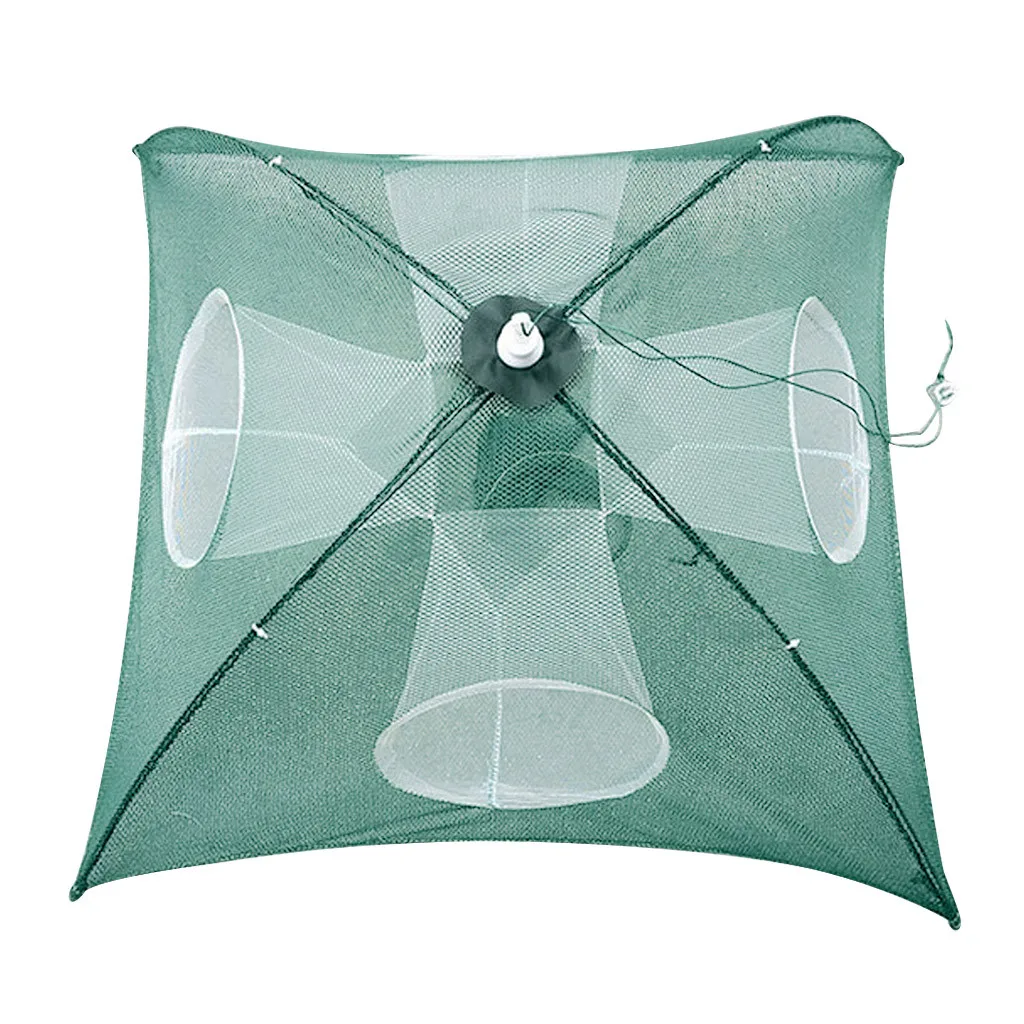 Усиленная Автоматическая рыболовная сеть с 4 20 отверстиями клетка для креветок