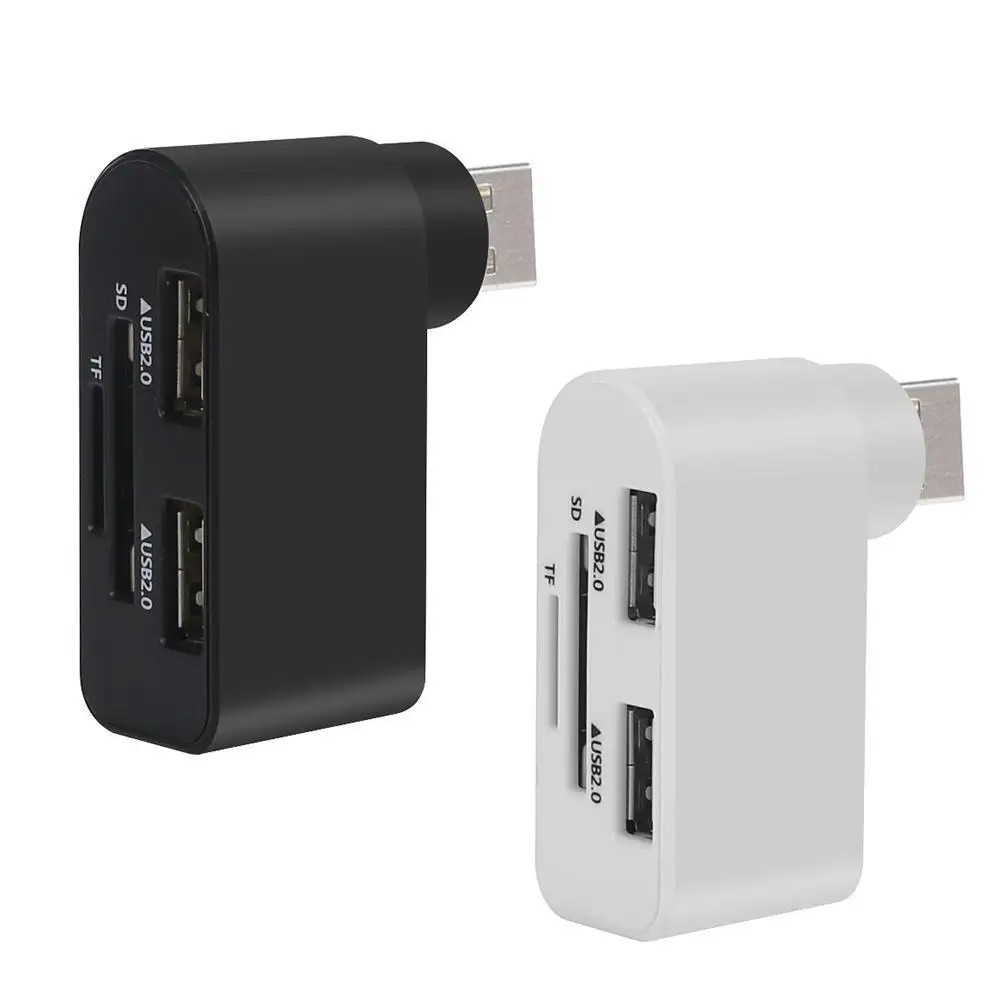 

Портативный вращающийся на 180 градусов usb-хаб высокоскоростной U-Disk Reader Разделитель с 3 портами для компьютера ПК ноутбука мини аксессуары