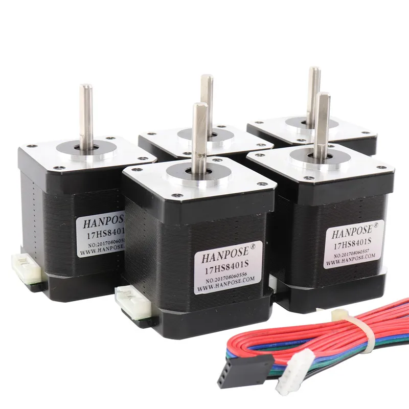 

Free Shipping 1pcs Stepper Motor 4-lead Nema17 48mm 78Oz-in 1.8A Nema 17 motor 42BYGH 1.8A 52N.CM 17HS8401S motor