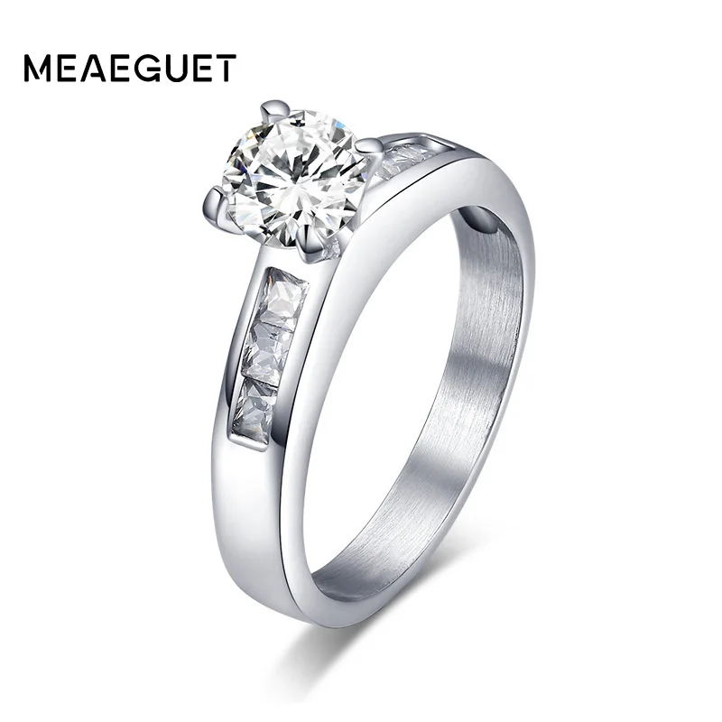 Модные обручальные кольца с камнем Meaeguet для женщин вечерние ювелирные изделия из