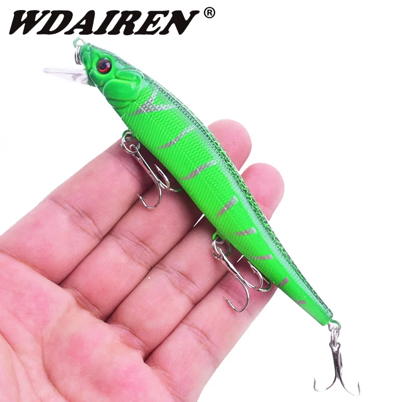 

1Pcs Floating Minnow Fishing Lure 11.5cm 13.5g Jig Wobblers Artificial Hard Bait Swimbaits Crankbaits Bass Carp Fishing Tackle