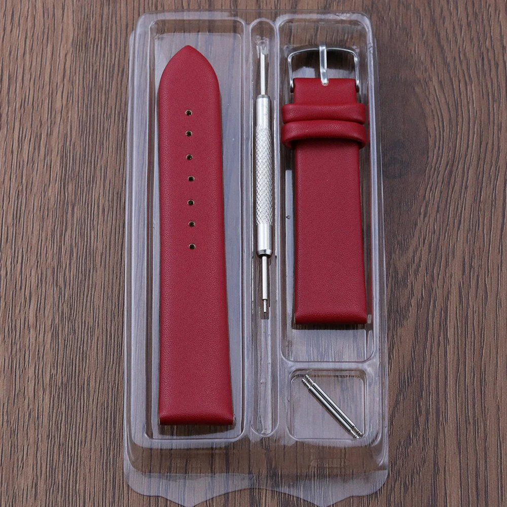 High Quality Genuine Leather Watch Strap Band 8mm 10mm 12mm 14mm 16mm 18mm 20mm 22mm 24mm Watchband Belt Wholesale With Packging